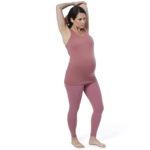 Reebok Seamless Maternity Muskelshirt Damen - Rosa - DE 671-DWI